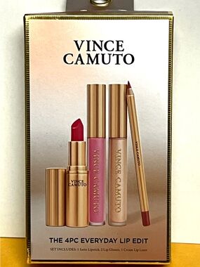 Vince Camuto Pink and Red 4PC Everyday Lip Edit